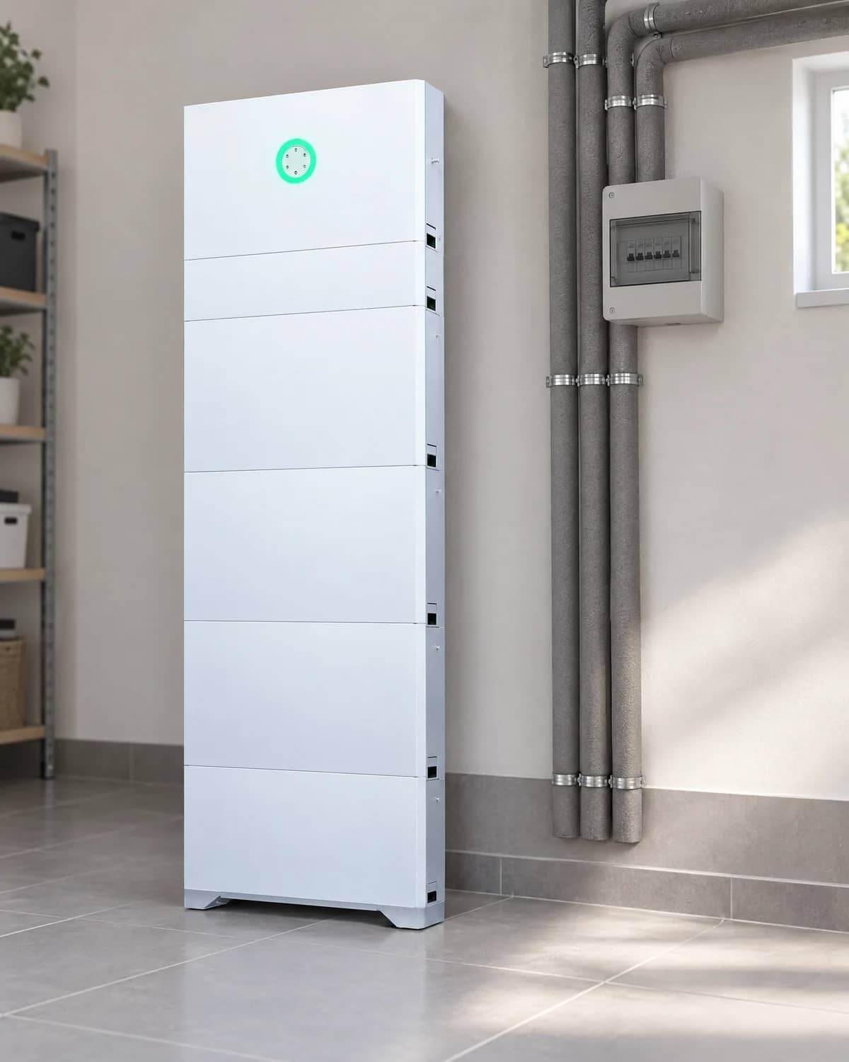 SolarX – SAJ HS3 Speicher im hellen Technikraum