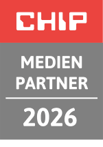 CHIP – Medienpartner-Siegel 2026 CHIP Medienpartner 2026